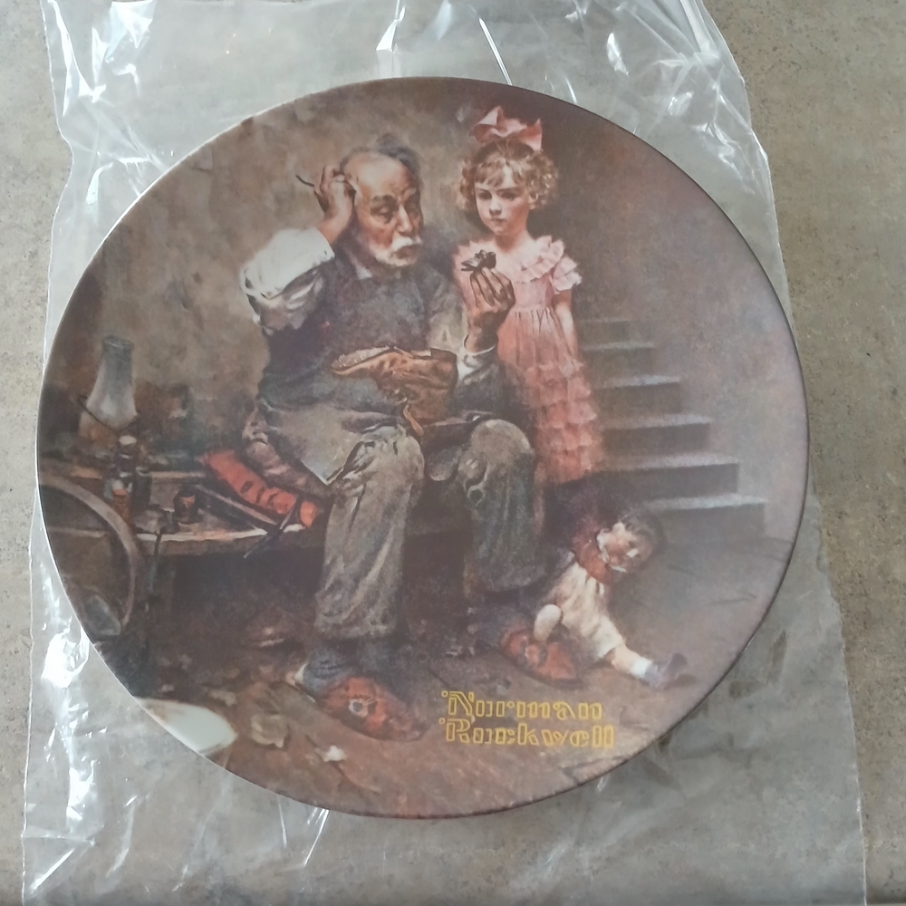 Norman Rockwell Plate "The Cobbler"